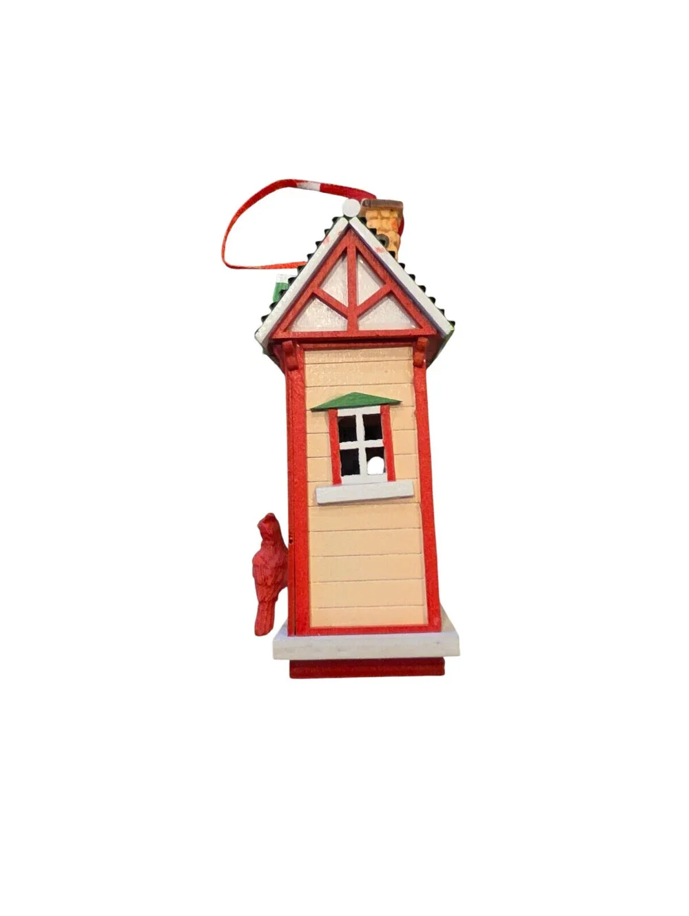 Kurt Adler Whimsical Wooden Birdhouse Ornament Wood Christmas